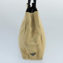 PRADA Tote Bag Canvas Beige Auth ti2434-3