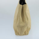 PRADA Tote Bag Canvas Beige Auth ti2434-5