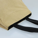 PRADA Tote Bag Canvas Beige Auth ti2434-6