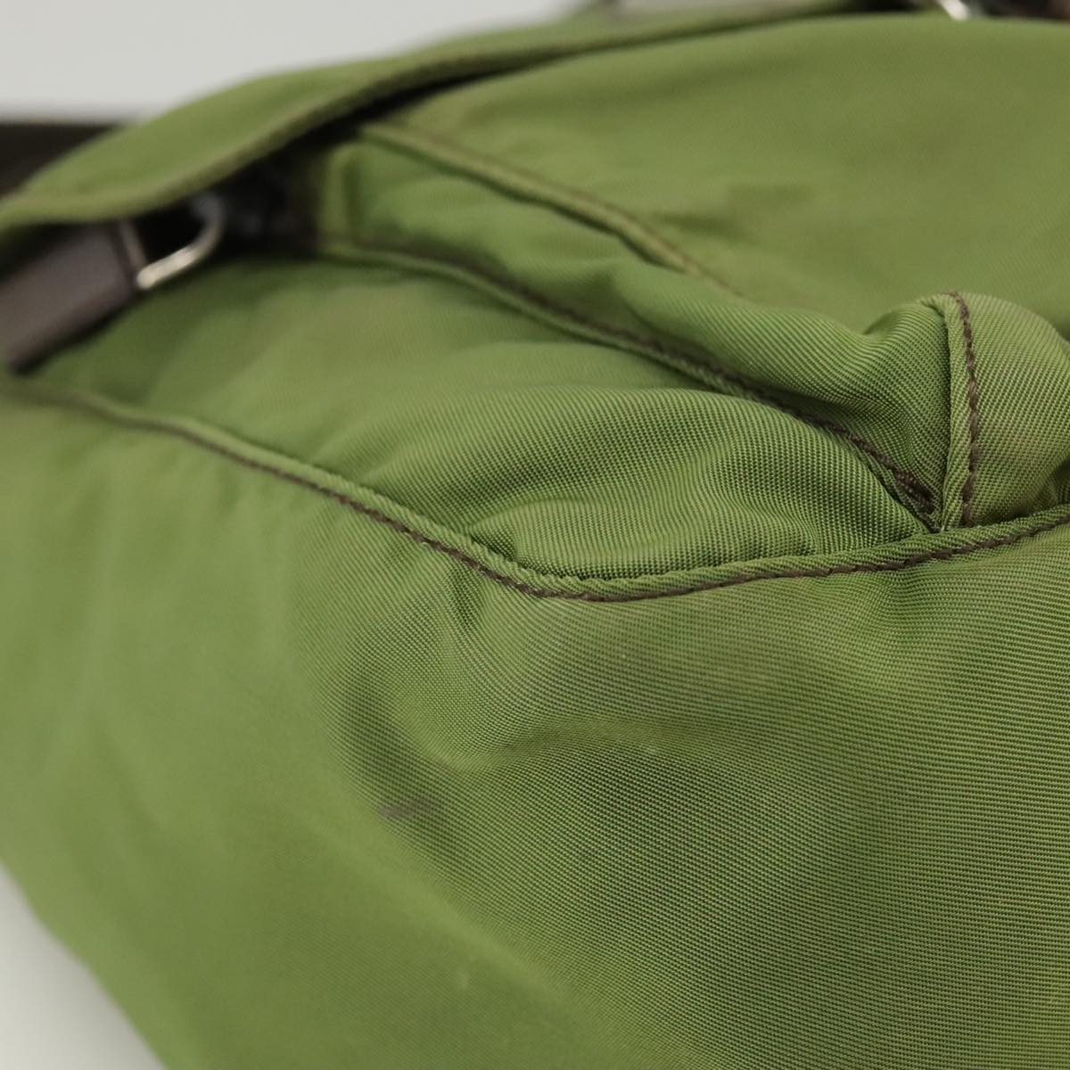 PRADA Shoulder Bag Nylon Green Auth ti2437