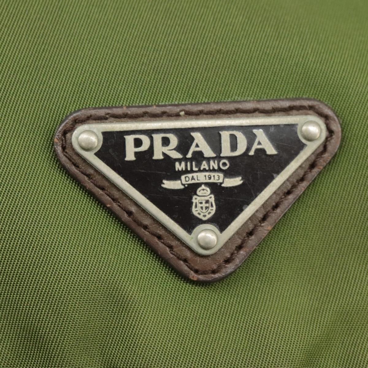 PRADA Shoulder Bag Nylon Green Auth ti2437