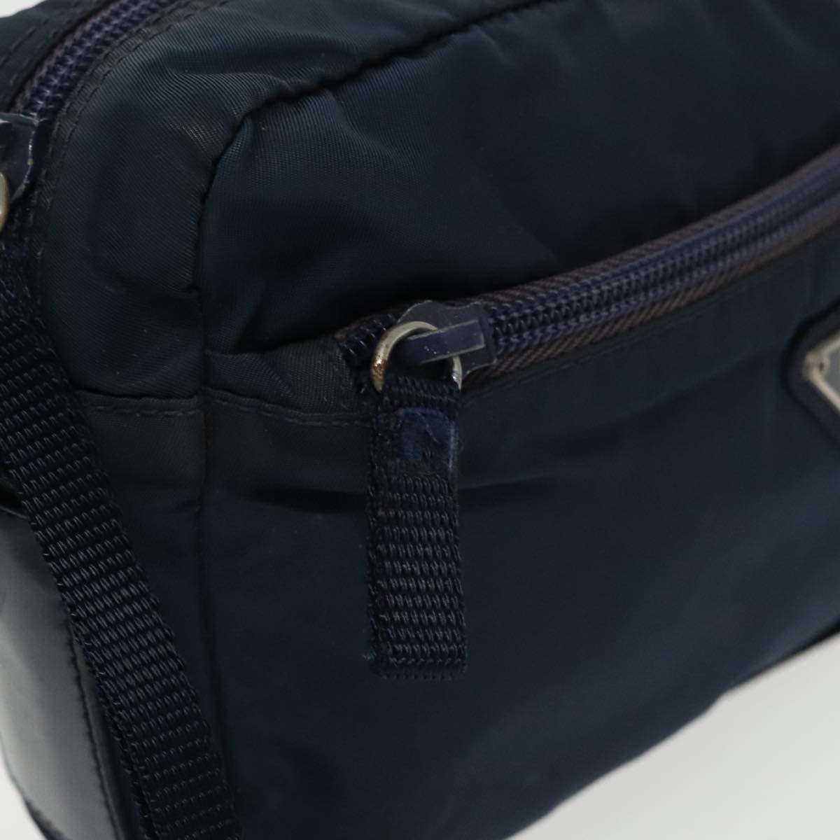 PRADA Shoulder Bag Nylon Navy Auth ti2438