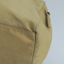 PRADA Hand Bag Nylon Beige Auth ti2440-9