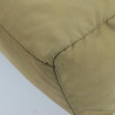 PRADA Hand Bag Nylon Beige Auth ti2440-15