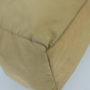 PRADA Hand Bag Nylon Beige Auth ti2440-16