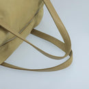 PRADA Hand Bag Nylon Beige Auth ti2440-7