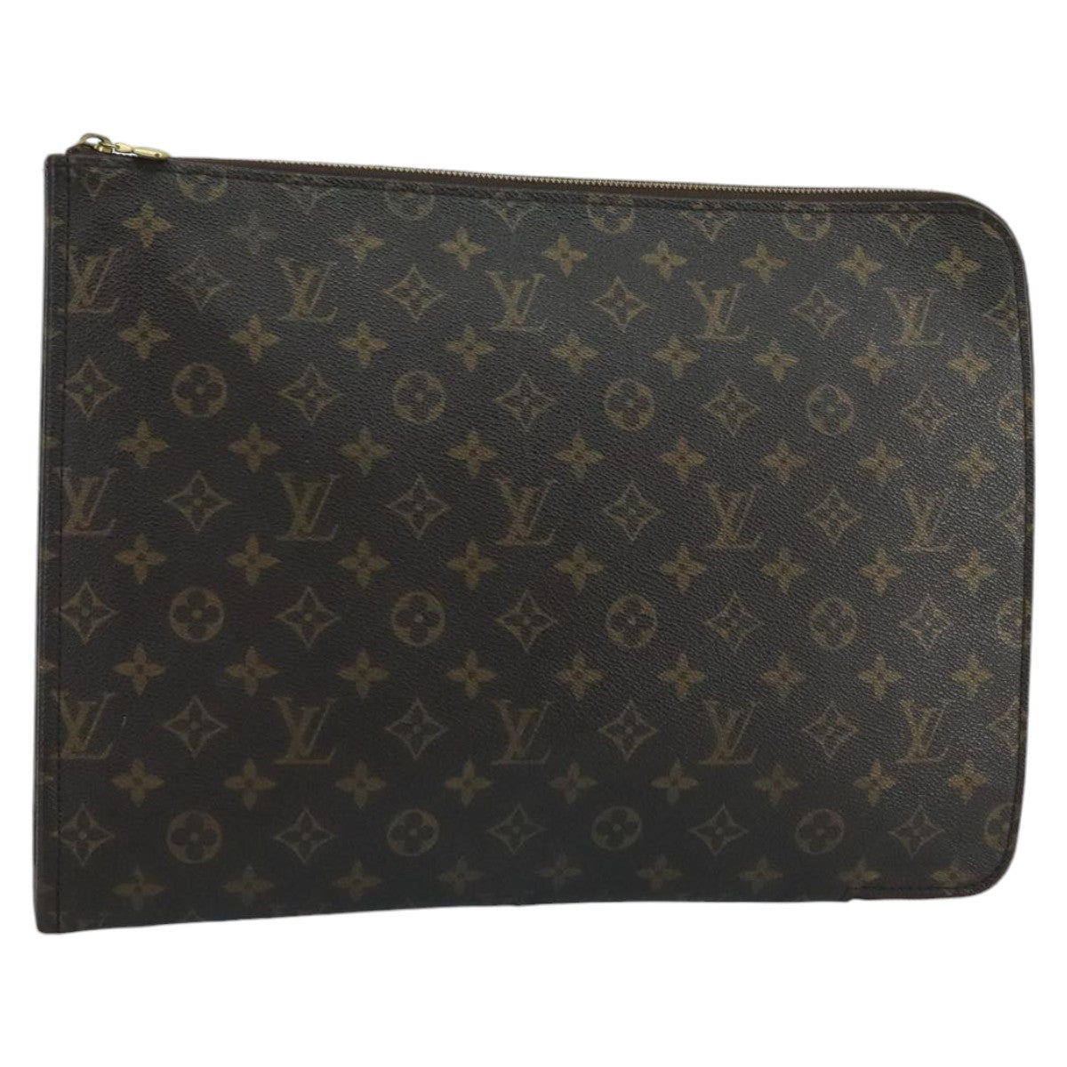 LOUIS VUITTON Monogram Posh Documents Clutch Bag M53456 LV Auth ti2444