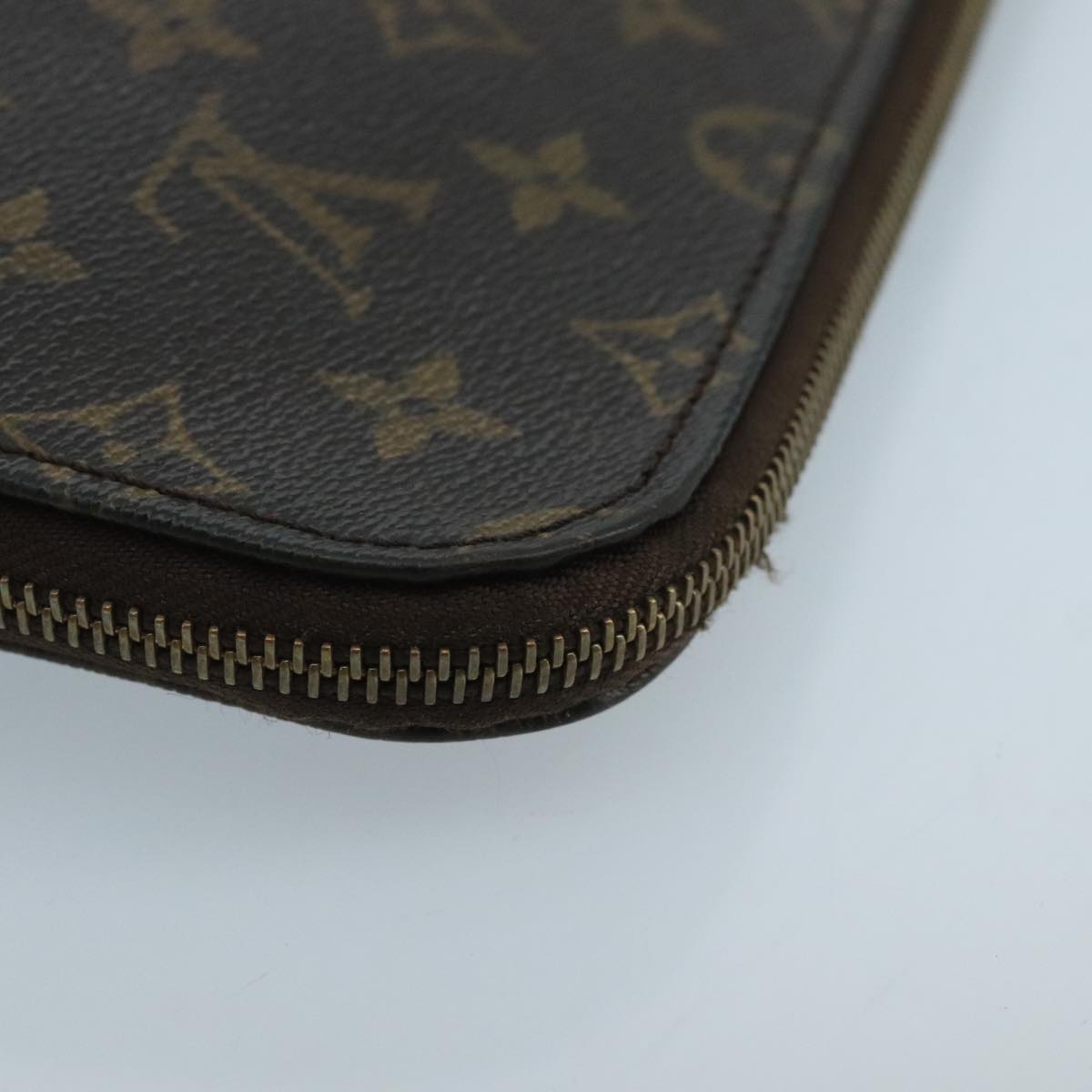 LOUIS VUITTON Monogram Posh Documents Clutch Bag M53456 LV Auth ti2444