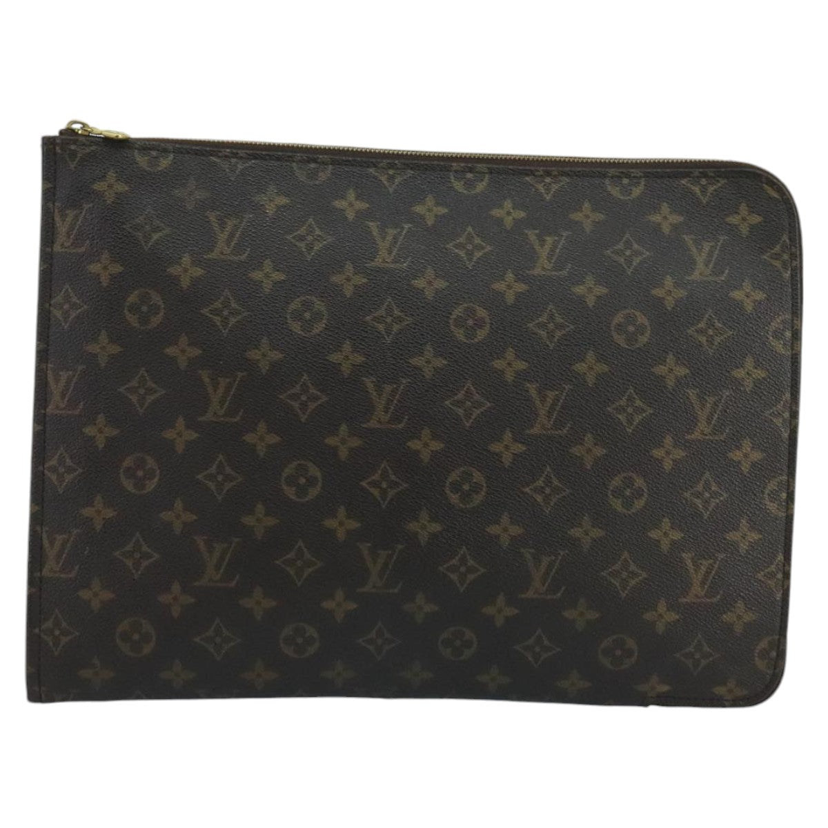 LOUIS VUITTON Monogram Posh Documents Clutch Bag M53456 LV Auth ti2444