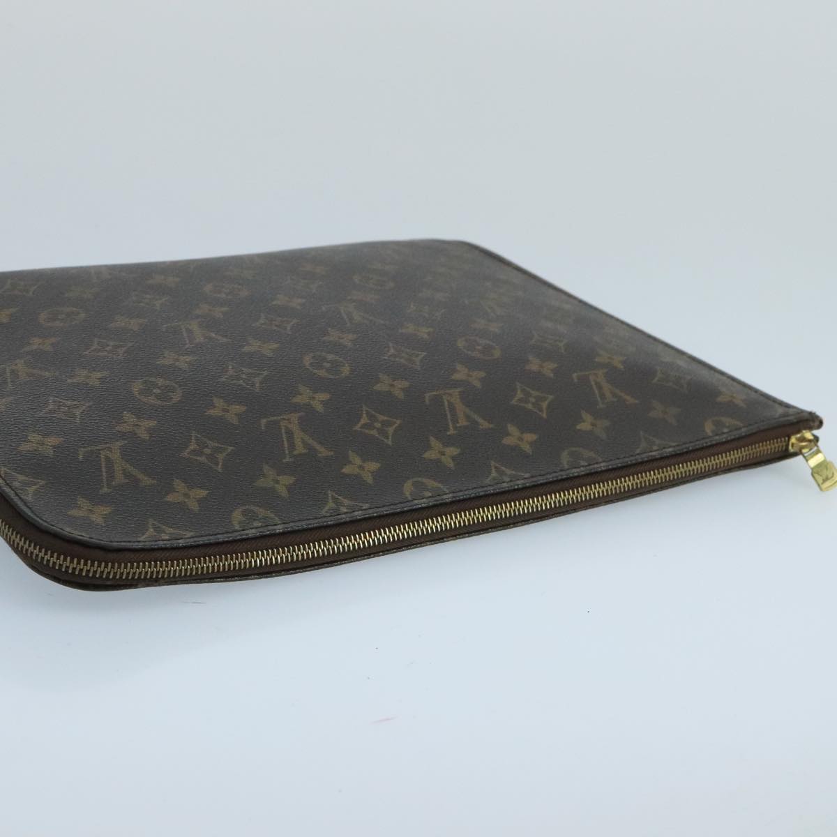 LOUIS VUITTON Monogram Posh Documents Clutch Bag M53456 LV Auth ti2444