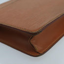 LOUIS VUITTON Epi Pochette Homme Clutch Bag Zipangu Gold M52528 LV Auth ti2447-14