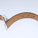 LOUIS VUITTON Ceinture Care Belt Leather Black LV Auth ti2451-17