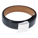 LOUIS VUITTON Ceinture Care Belt Leather Black LV Auth ti2451-1