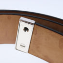 LOUIS VUITTON Ceinture Care Belt Leather Black LV Auth ti2451-22