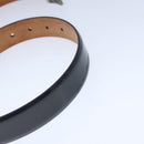 LOUIS VUITTON Ceinture Care Belt Leather Black LV Auth ti2451-7