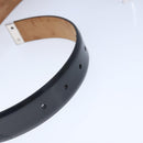 LOUIS VUITTON Ceinture Care Belt Leather Black LV Auth ti2451-8