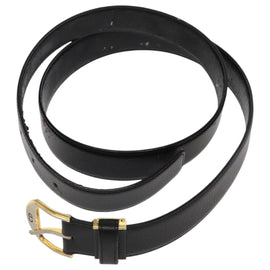 Christian Dior Belt Leather Black Auth ti2452 - 0