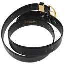 Christian Dior Belt Leather Black Auth ti2452-3