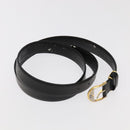 Christian Dior Belt Leather Black Auth ti2452-4