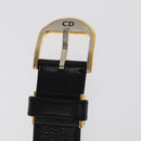 Christian Dior Belt Leather Black Auth ti2452-6