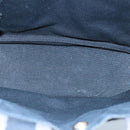 HERMES Fourre Tout PM Tote Bag Canvas Black Gray Auth ti2453-10