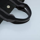 HERMES Fourre Tout PM Tote Bag Canvas Black Gray Auth ti2453-7