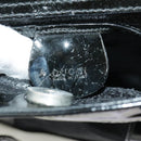 GUCCI Hand Bag Enamel Black Auth ti2465-20
