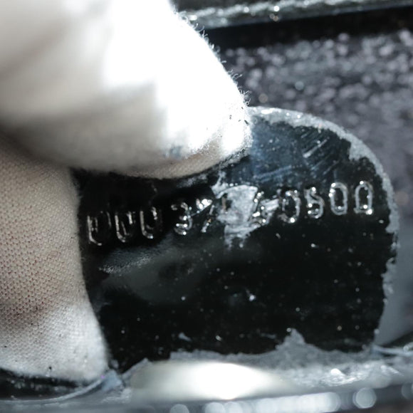 GUCCI Hand Bag Enamel Black Auth ti2465