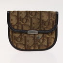 Christian Dior Trotter Canvas Wallet Enamel 3 Set Beige Navy Bordeaux Auth ti2471-23