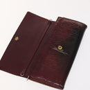 Christian Dior Trotter Canvas Wallet Enamel 3 Set Beige Navy Bordeaux Auth ti2471-8