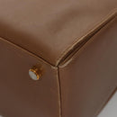 Salvatore Ferragamo Boston Bag Leather Beige Gold Auth ti2472-14