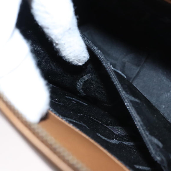 Salvatore Ferragamo Boston Bag Leather Beige Gold Auth ti2472