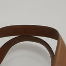 Salvatore Ferragamo Boston Bag Leather Beige Gold Auth ti2472-8