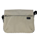 BURBERRY Nova Check Blue Label Shoulder Bag Nylon Beige Auth ti2477-13