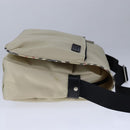 BURBERRY Nova Check Blue Label Shoulder Bag Nylon Beige Auth ti2477-4