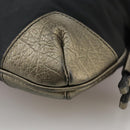 BURBERRY Shoulder Bag Nylon Leather Black Auth ti2478-11