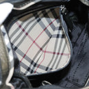 BURBERRY Shoulder Bag Nylon Leather Black Auth ti2478-20