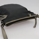BURBERRY Shoulder Bag Nylon Leather Black Auth ti2478-6