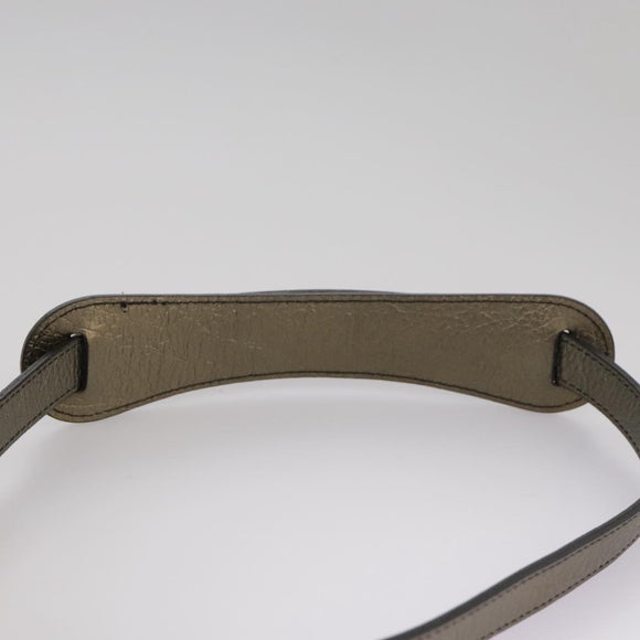 BURBERRY Shoulder Bag Nylon Leather Black Auth ti2478