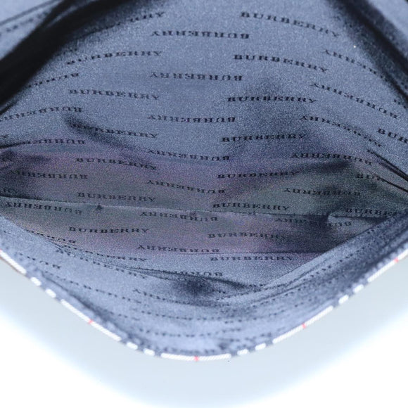 BURBERRY Nova Check Clutch Bag Canvas Beige Auth ti2483