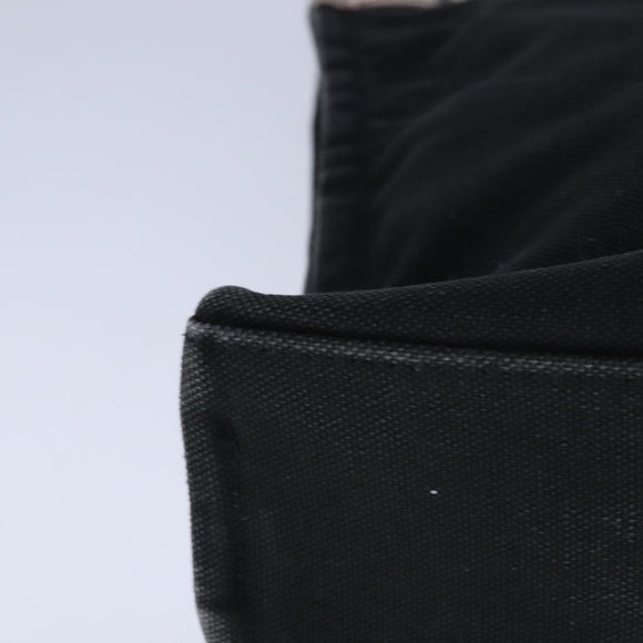 BURBERRY Blue Label Nova Check Tote Bag Canvas Black Beige Auth ti2485