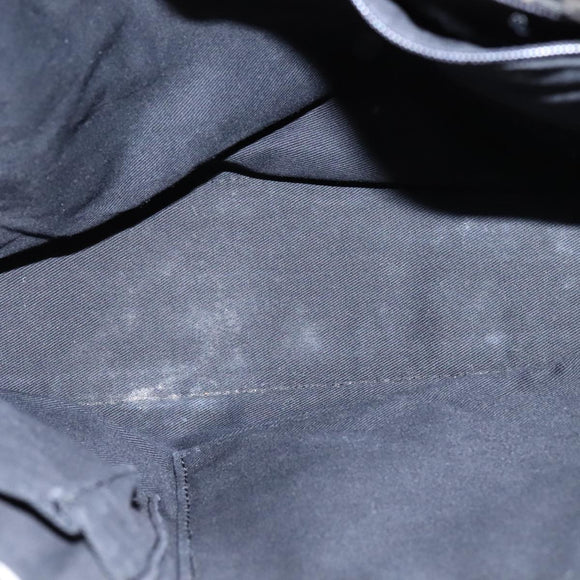 BURBERRY Blue Label Nova Check Tote Bag Canvas Black Beige Auth ti2485