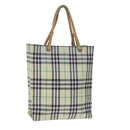 BURBERRY Nova Check Hand Bag Nylon Yellow Auth ti2489-1