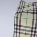 BURBERRY Nova Check Hand Bag Nylon Yellow Auth ti2489-10