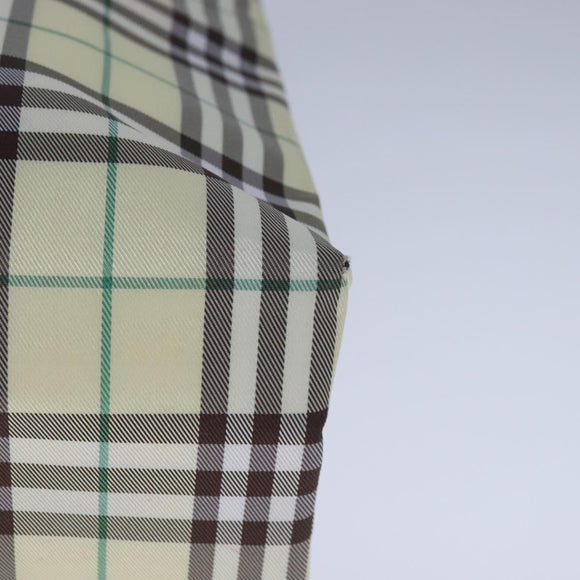 BURBERRY Nova Check Hand Bag Nylon Yellow Auth ti2489
