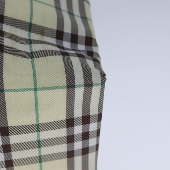 BURBERRY Nova Check Hand Bag Nylon Yellow Auth ti2489