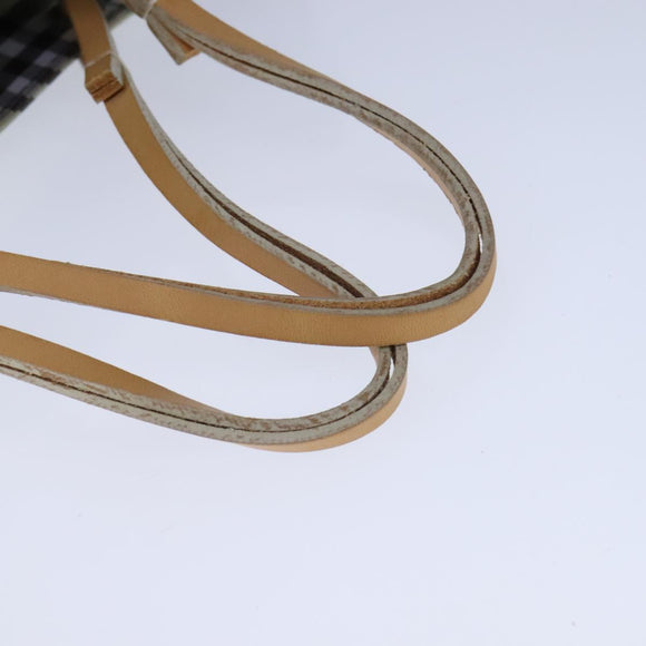 BURBERRY Nova Check Hand Bag Nylon Yellow Auth ti2489