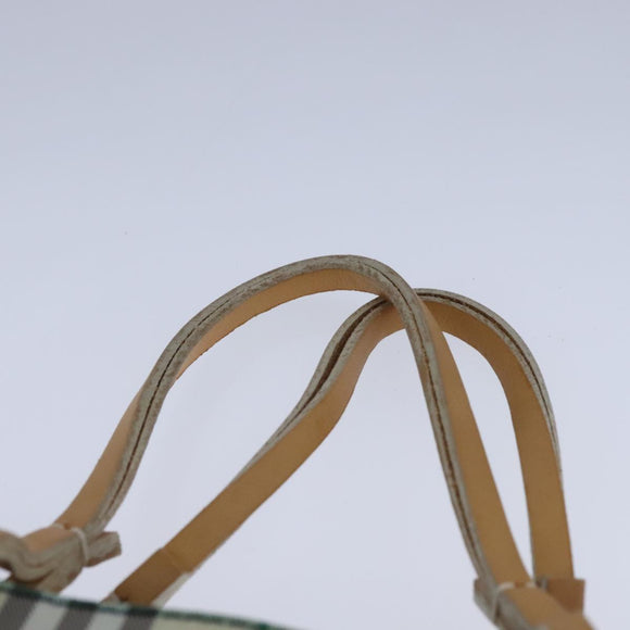 BURBERRY Nova Check Hand Bag Nylon Yellow Auth ti2489