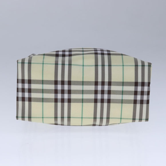 BURBERRY Nova Check Hand Bag Nylon Yellow Auth ti2489