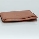 Burberrys Clutch Bag Leather Brown Gold Auth ti2493-5